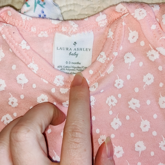 0-3 Month Laura Ashley Onesie Set - Picture 2 of 2